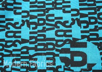 Maharam Letters Aqua 0840 by Gunnar Aagaard Andersen