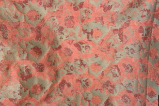 Grove Bros. Jacobean: Coral / Tangerine | Hand Printed from Modern Fabrics