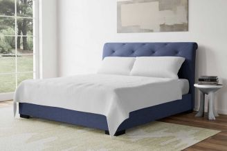 Perennials Slubby: Denim | Outdoor Upholstery Fabric from Modern Fabrics